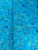 Utopia - Small Metallic Paint Splatters Aqua Yardage