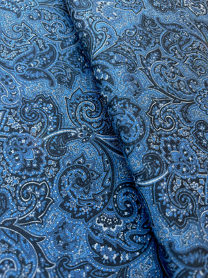 Paisley Prints - Navy Yardage