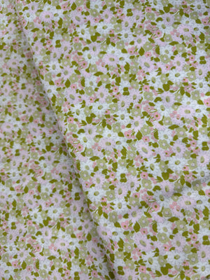 Grace - Pastel Small Florals Willow Light Green Yardage