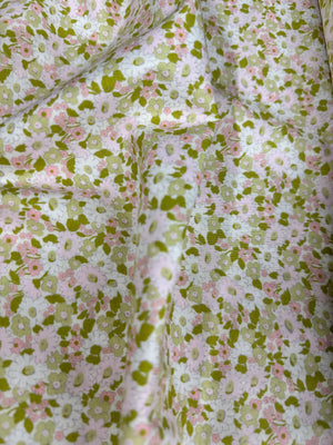 Grace - Pastel Small Florals Willow Light Green Yardage