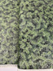 Holiday Flourish-Snow flower - Foliage Spruce Metallic Yardage