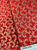 Florentine Garden - Vine Red Metallic Yardage