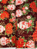 Holiday Flourish - Festive Finery - Vases Cranberry Gold Yardage