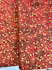 Holiday Wishes - Mistletoe Scroll Scarlet/Gold Metallic Yardage