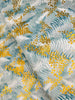 Chickadee Cheer - Foliage Dusty Teal/Gold Metallic Yardage