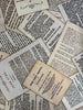 Library Of Rarities Wide - Book Pages Vintage Quilt Back