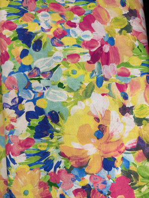 Painterly Petals - Florals Multi Yardage