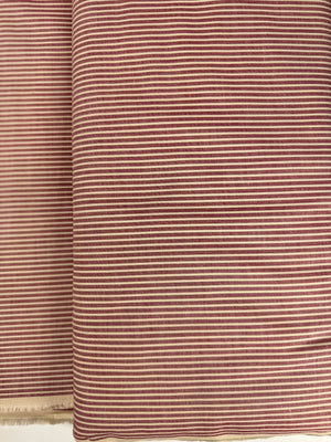 Crawford Stripes - Yarn Dyed Stripes Wine Yardage