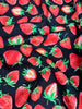 Strawberry Fields Forever - Strawberry Festival Black Yardage