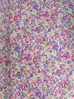 Sevenberry Petite Garden Lawn - Packed Florals Pink Yardage