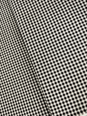 1/8 Inch Small Gingham Check Black Yardage