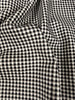 1/8 Inch Small Gingham Check Black Yardage