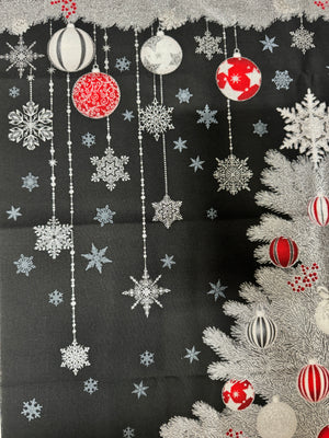 Holiday Flourish 15 - Onyx Christmas Tree Panel