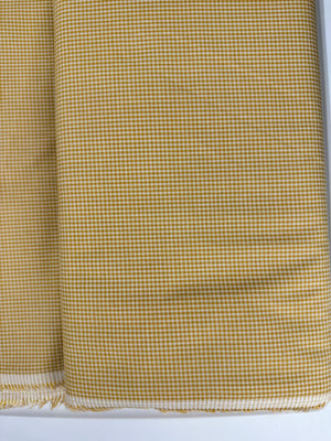 Crawford Gingham - Yarn Dyed 1/16 Inch Gingham Mustard Yardage