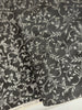 Holiday Flourish-Snow flower - Swirls Graphite Metallic Yardage