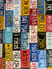 Route 66 - License Plates Yardage