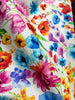 Day Dreaming - Rainbow Dream Florals on White Yardage