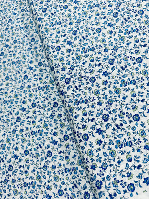 Sevenberry Vintage Mini Fleur - Florals Blue Yardage