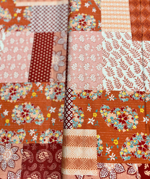 Cadence - Patchwork Persimmon Yardage