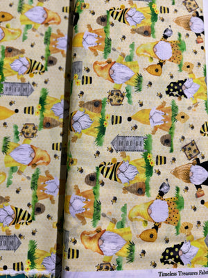 Home is Where My Honey is - Beekeeper Gnomes Yardage