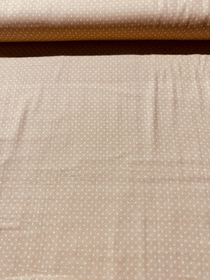 Sevenberry Baby Basics Double Gauze - Dots on Tan Yardage