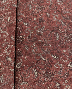 Sevenberry Nara Homespun - Paisley Red Yardage