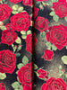 Gilded Rose - Gilded Red Metallic Roses Large Yardage