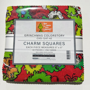 How The Grinch Stole Christmas - Grinchmas Colorstory Charm Squares