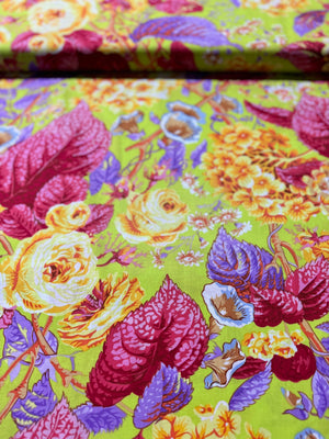 Kaffe Fassett Collective - Rose and Hydrangea Citrus Yardage