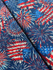 Red, White & True - Firework Celebration Blue Yardage