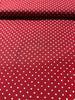 Sevenberry Canvas Natural Dots -  Dots on Red Yardage