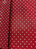 Sevenberry Canvas Natural Dots -  Dots on Red Yardage