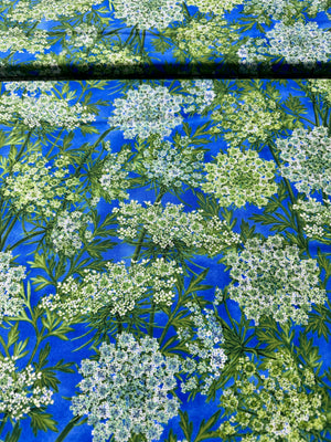 Botanica Blooms - Florals Blue Yardage