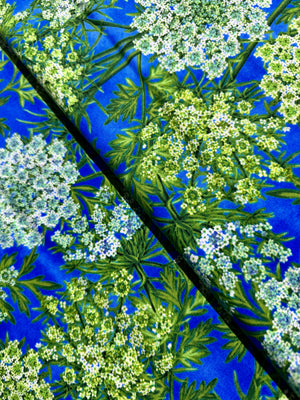 Botanica Blooms - Florals Blue Yardage