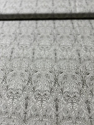 Ebony Suite - Iris Damask Porcelain Yardage