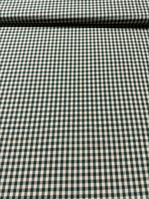 Crawford Gingham - Yarn Dyed 1/4 Inch Gingham Forest Yardage