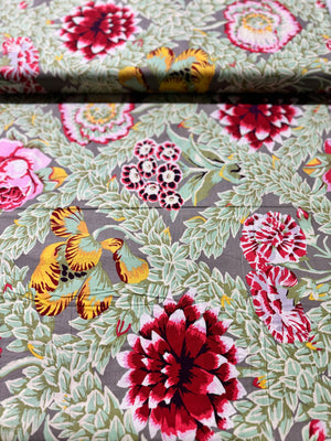 Kaffe Fassett Collective - Vintage - Flower Lattice Leafy Yardage