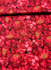 Garden Rose - Packed Large Red Roses on Black Yardage