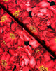 Garden Rose - Packed Large Red Roses on Black Yardage