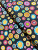 Folkscapes - Large Fantasy Dots Black/Multi Yardage