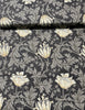 Ebony Suite - Anemone Large Floral Charcoal Yardage