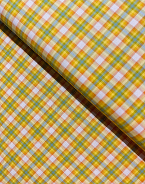 Kitchen Window Wovens - Yarn Dyed Check Plaid Saffron Yardage