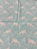 Woodland Gathering - Deer on Turquoise Yardage