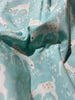 Woodland Gathering - Deer on Turquoise Yardage