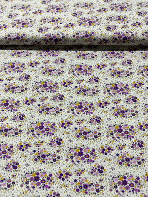 Sevenberry Petite Garden - Petite Florals Purple Yardage