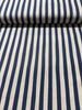 Sevenberry Canvas Natural Stripes Navy Yardage