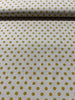 Sevenberry Canvas Natural Dots - Medium Yellow Dots Yardage