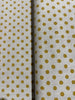 Sevenberry Canvas Natural Dots - Medium Yellow Dots Yardage