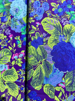 Kaffe Fassett Collective - Gradi Floral - Purple Yardage