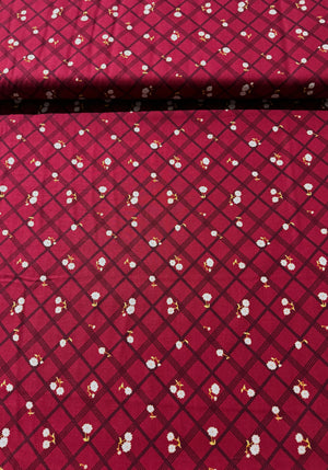 Calico Crow - Plaid Red Yardage